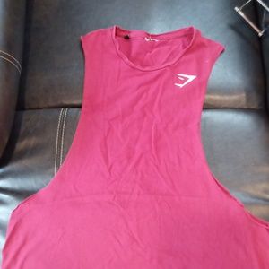 Jim shark tank top burgundy size medium
